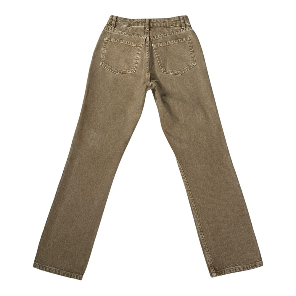 Reformation Jeans Cynthia High Rise Long Denim Almond Beige 24" x 28" inseam‎ - Picture 4 of 14